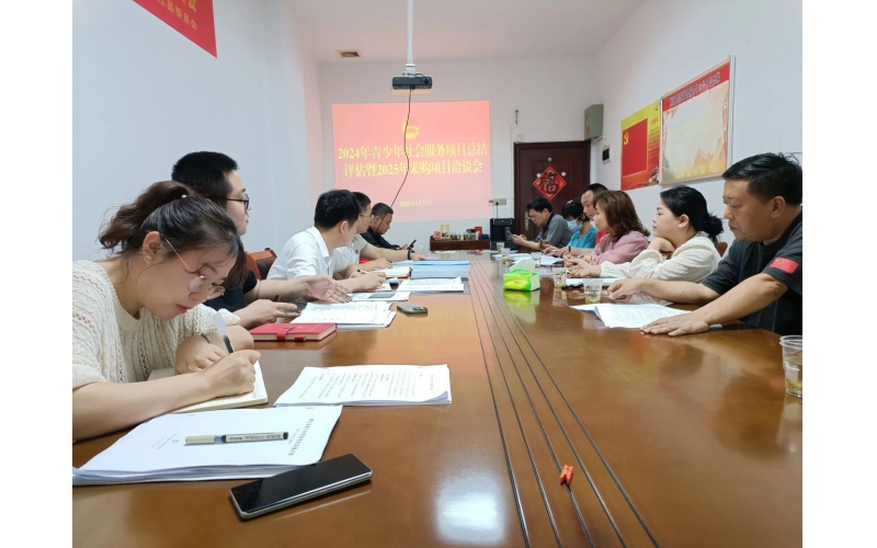 我机构理事长参加共青团桃江县委2024年青少年社会服务项目总结评估暨2025年采购项目洽谈会