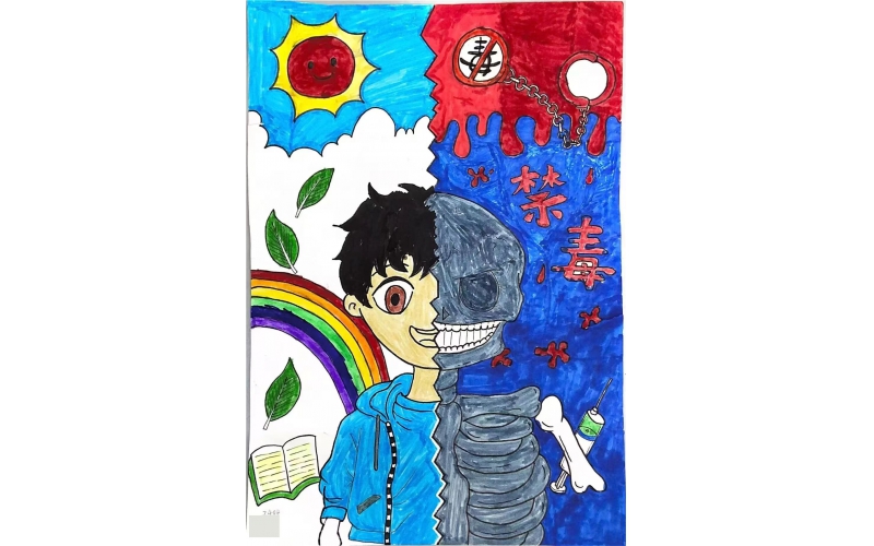 禁毒娃娃｜&ldquo;生命之光&middot;无毒之美&rdquo; 青少年 禁毒书画大赛作品选萃（第五期）